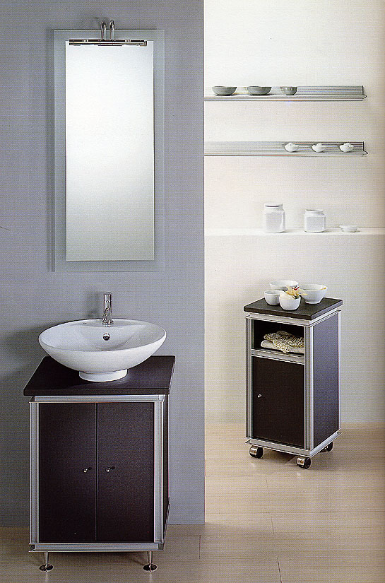 Progettazione arredamento Lavabo e lavatrice affiancati
